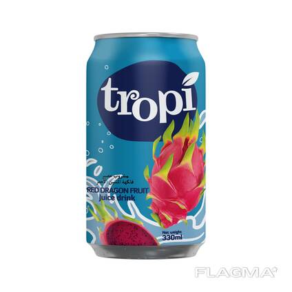Beverages from tropical fruit juice in cans 330 ml. Looking for importer