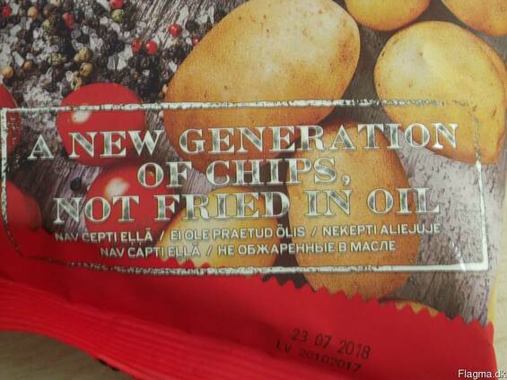 Potato chips not fried in oil