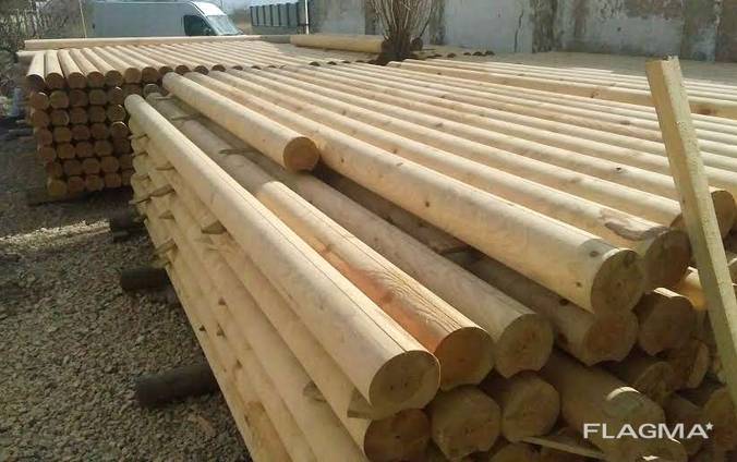 Продам брус сухой строганный, оцилиндрованный