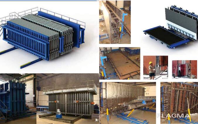 Vertical cassette tables for wall panels